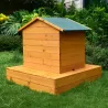 Nichoir flottant en bois pour oiseaux d’eau - 72 x 49 x 58 cm