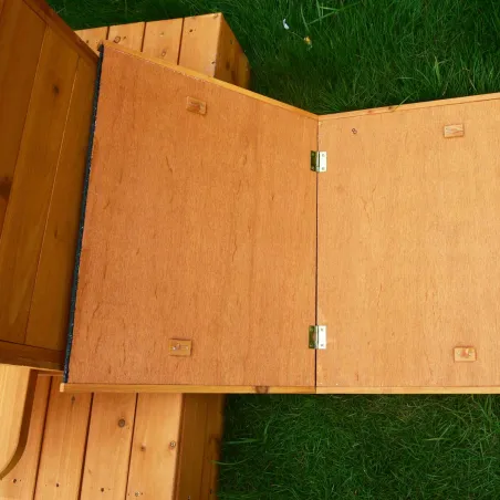Nichoir flottant en bois pour oiseaux d’eau - 72 x 49 x 58 cm