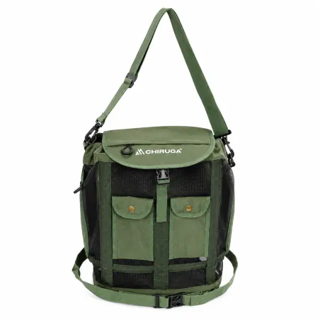 Sac à Champignons Vert avec Armature Anti-Écrasement