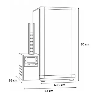 Fumoir Bradley Digital 4 grilles 76 L 625 W | Ducatillon