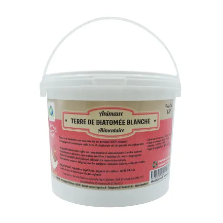 Terre de diatomée blanche alimentaire 1,5 kg - Naturel
