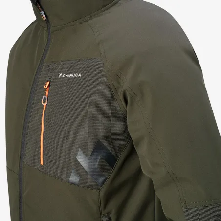 Veste softshell Chiruca Odisea verte à renforts ripstop