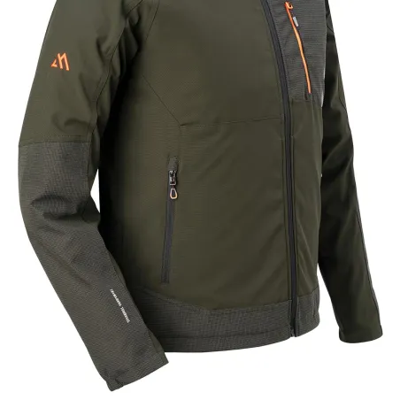 Veste softshell Chiruca Odisea verte à renforts ripstop