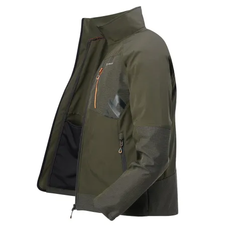 Veste softshell Chiruca Odisea verte à renforts ripstop