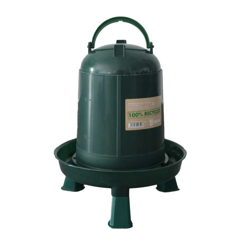 Abreuvoir 3L écologique sur pieds en plastique recyclé