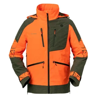 Veste de Chasse Technique Isis Orange/Verte T2XL - Norme EPI Grand Gibier