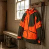 Veste de Chasse Technique Isis Orange/Verte T2XL - Norme EPI Grand Gibier