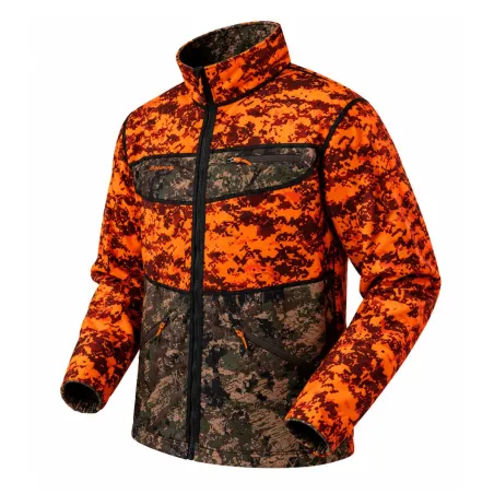 Veste Chiruca Axes Digi Camo réversible, verte et orange