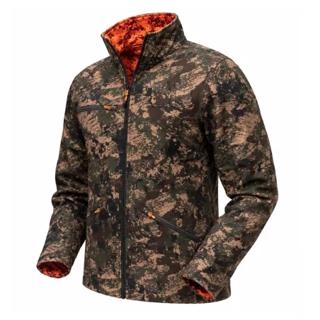 Veste Chiruca Axes Digi Camo réversible, verte et orange