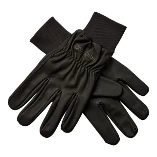 Gants Deerhunter marron en cuir de chèvre déperlant | Ducatillon