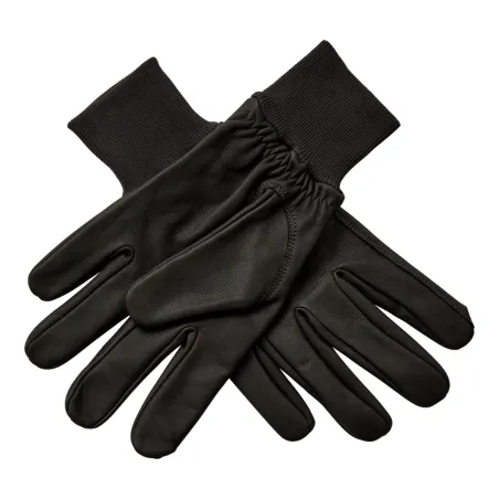 Gants Deerhunter marron en cuir de chèvre déperlant | Ducatillon