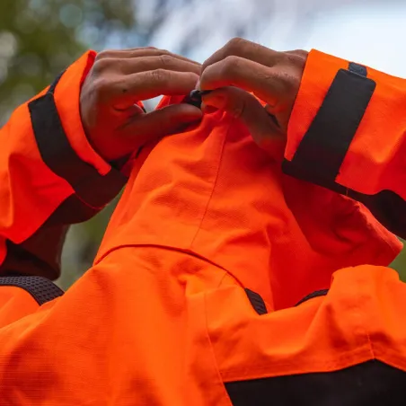 Veste Deerhunter Recon Dura-Tex orange à membrane | Ducatillon