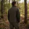 Veste matelassée Deerhunter Moor verte à empiècements tricotés