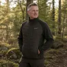 Veste matelassée Deerhunter Moor verte à empiècements tricotés