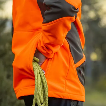 Veste Softshell Rogaland Orange/Vert - Certifiée EPI CAT II