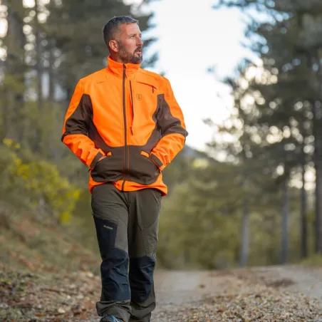 Veste Softshell Rogaland Orange/Vert - Certifiée EPI CAT II