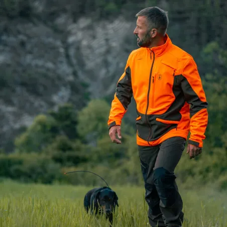Veste Softshell Rogaland Orange/Vert - Certifiée EPI CAT II
