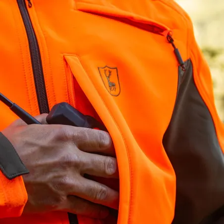 Veste Softshell Rogaland Orange/Vert - Certifiée EPI CAT II