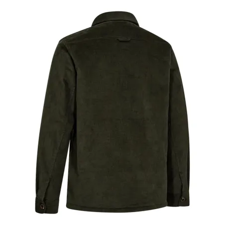 Veste Deerhunter verte en velours côtelé doublée sherpa