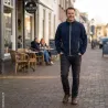Blouson polaire épais 350 g/m² 4 poches bleu marine S-4XL