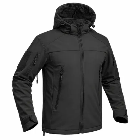 Veste Softshell Homme Noire Résistante & Confortable