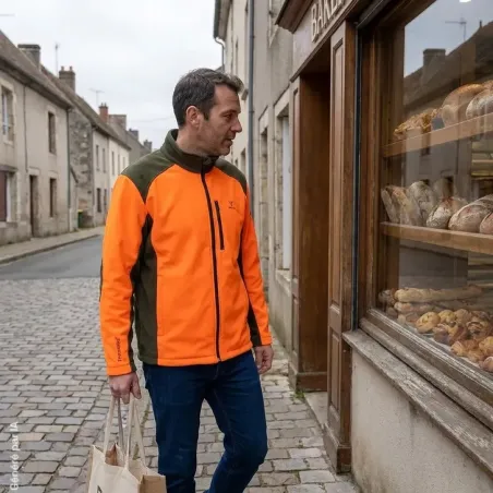Blouson polaire kaki/orange Percussion® M à 4XL