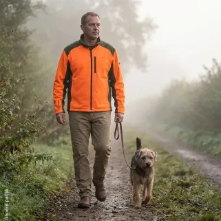 Blouson polaire kaki/orange Percussion® M à 4XL