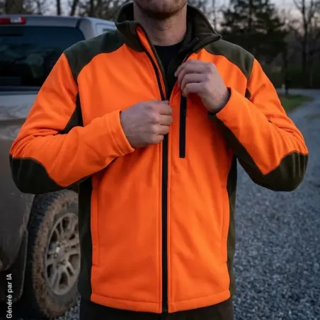 Blouson polaire kaki/orange Percussion® M à 4XL