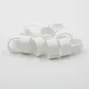 Bagues à clip éco Ø25mm - Lot de 50 pièces blanches