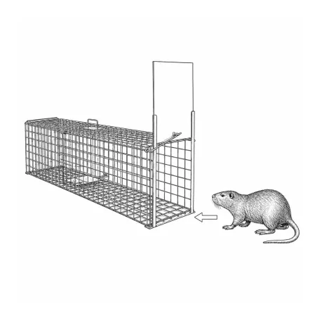 Cage à renard ultra-résistante 140x35cm pour prédateurs 13kg