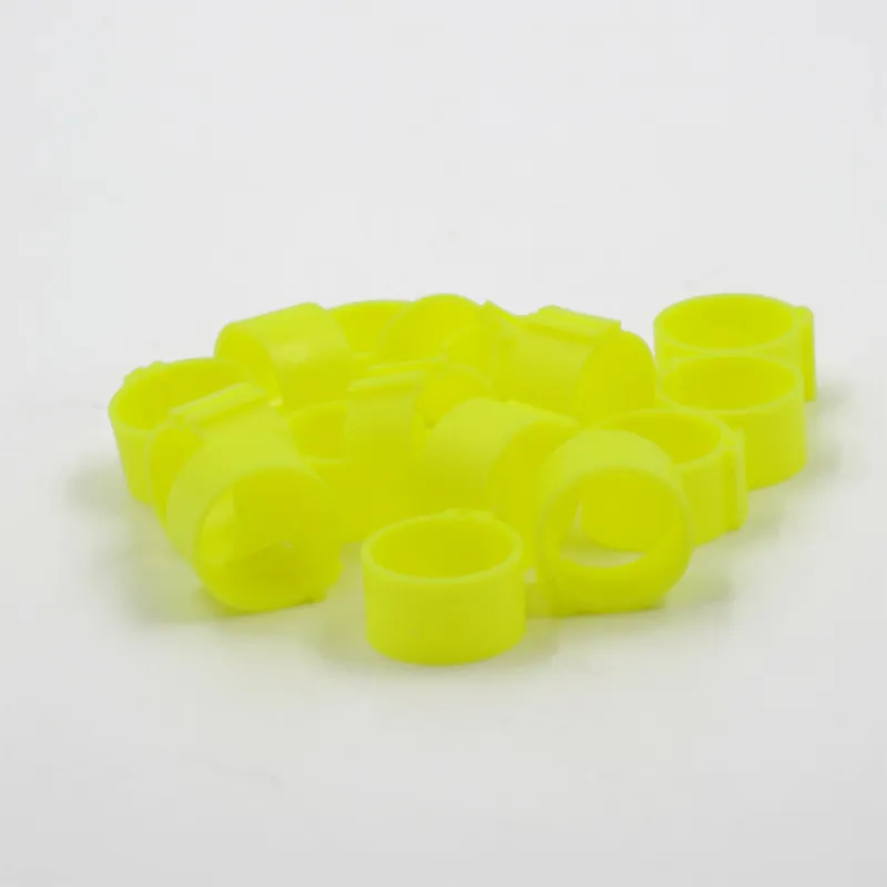 Bagues clip éco Ø25mm jaune - Lot de 50 pièces