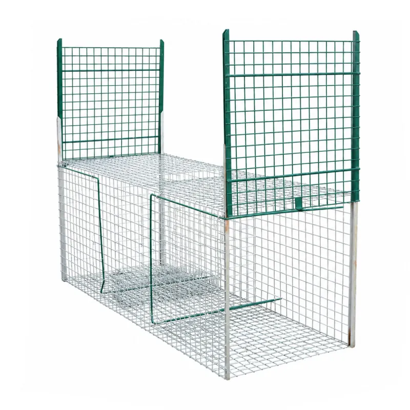 Piège à renard robuste 200x75x75cm mailles 5cm