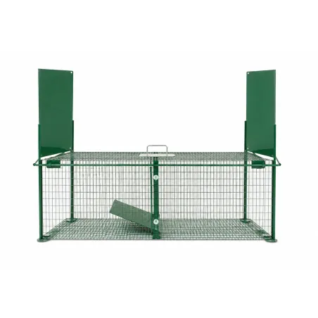 Piège à cage acier galvanisé 100x30x35 cm 2 entrées