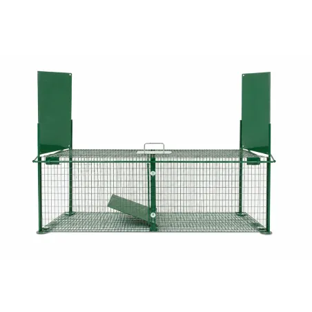 Piège à cage acier 150x50x60cm pour nuisibles