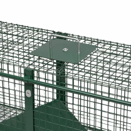 Piège à cage acier 150x50x60cm pour nuisibles