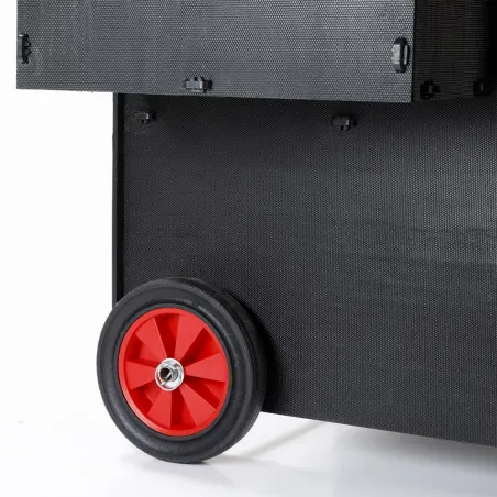 Kit 2 roulettes pour poulailler 5-9 poules en plastique