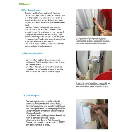 Assommoir électrique VE Memory pour volailles et lapins