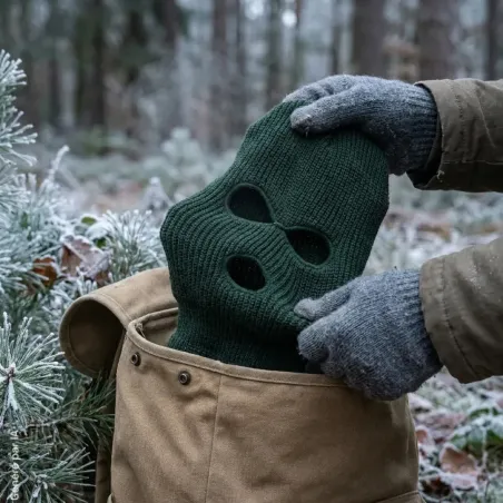 Cagoule kaki doublée polyester taille unique