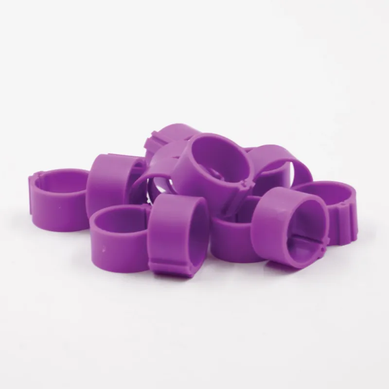 Bagues à clip éco Ø25mm - 50 pièces mauves
