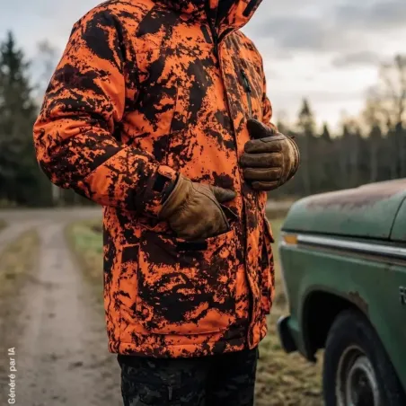 Veste Ridge Thermo camo orange - S à 5XL