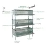 Kit 3 cages compactes pour cailles pondeuses 100x50x180cm