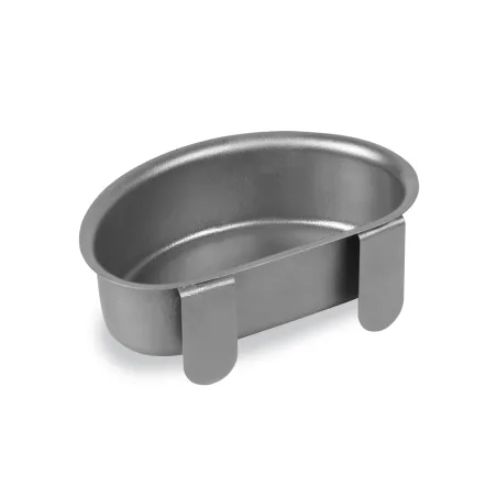 Mangeoire-abreuvoir demi-lune GAUN 16,5 cm métal