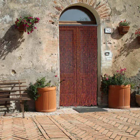 Rideau bambou naturel 90x200 cm pour extérieur