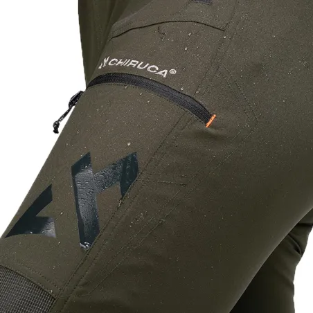 Pantalon Chiruca Lykos vert coupe-vent et déperlant