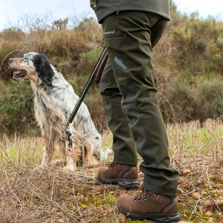 Pantalon Chiruca Lykos vert coupe-vent et déperlant