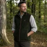Gilet Deerhunter Cumbria vert sans manches en polaire
