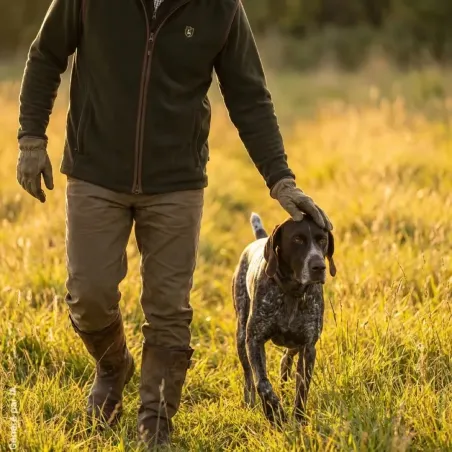 Gilet Deerhunter Cumbria vert sans manches en polaire