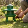 Mangeoire trémie 4 kg pour volailles - Pieds et couvercle