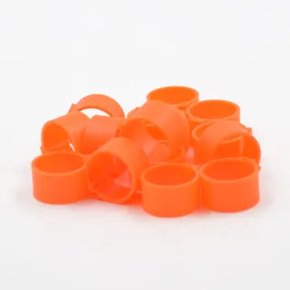 Bagues à clip éco Ø25mm - Lot de 50 - Orange