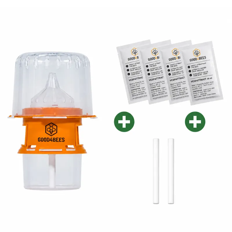 Kit piège frelons asiatiques + attractifs + diffuseurs